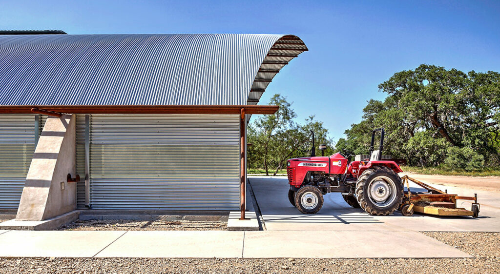 Exterior of Equipment Sombrillo project with tractor