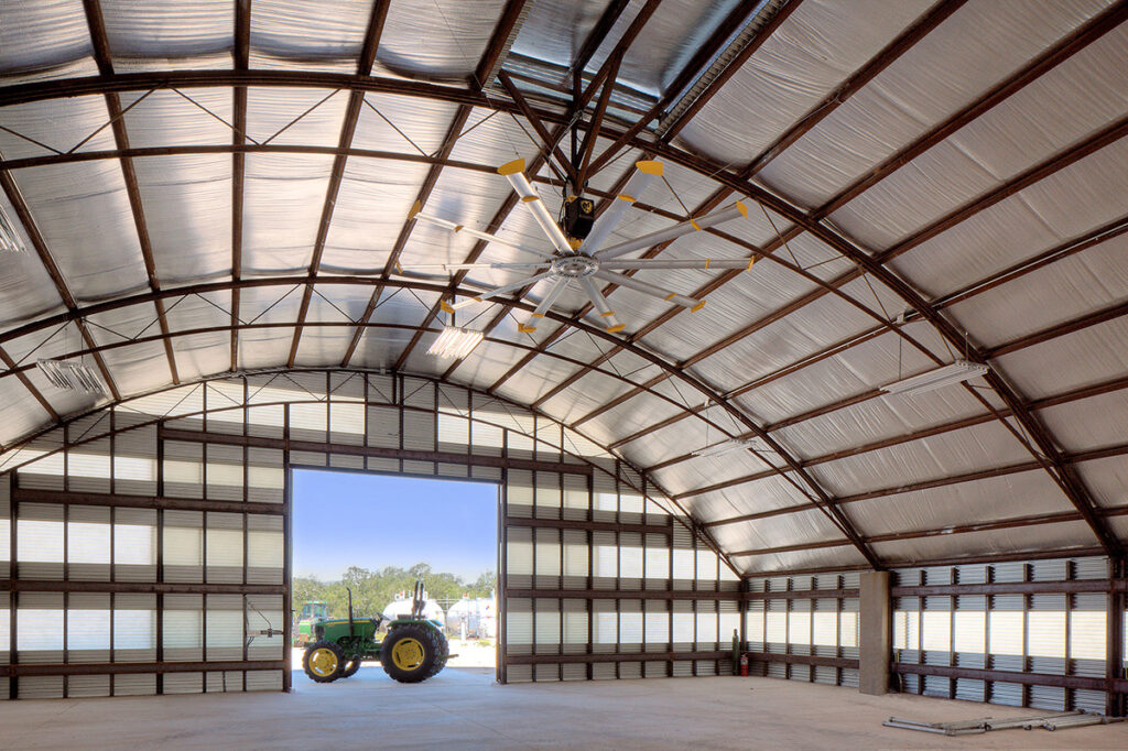 Interior of Equipment Sombrillo project with tractor