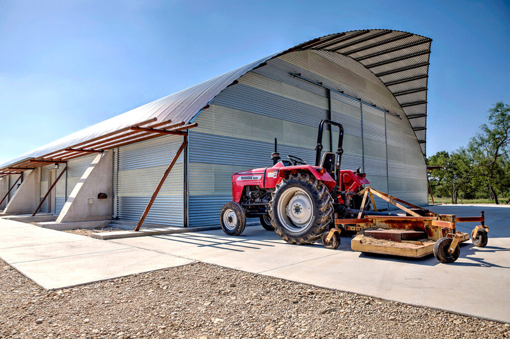 Exterior of Equipment Sombrillo project with tractor