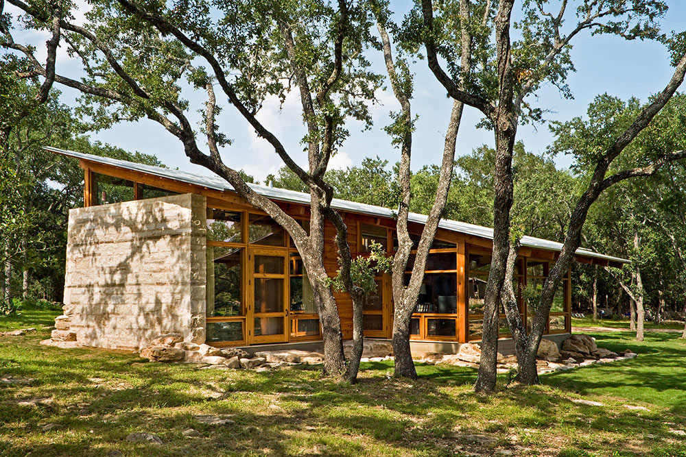 Exterior shot of the South Texas Guest House project